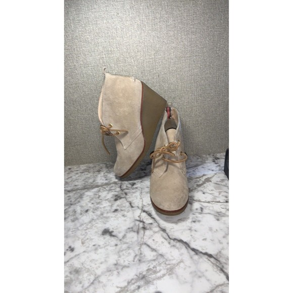 Sperry Top Sider Women's Harlow Sand Suede Wedge Ankle Boots Bootie SIZE 7M - Picture 1 of 12